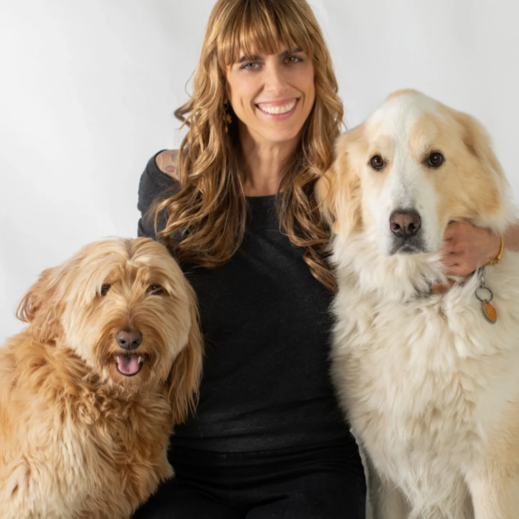 Julianna with her dogs